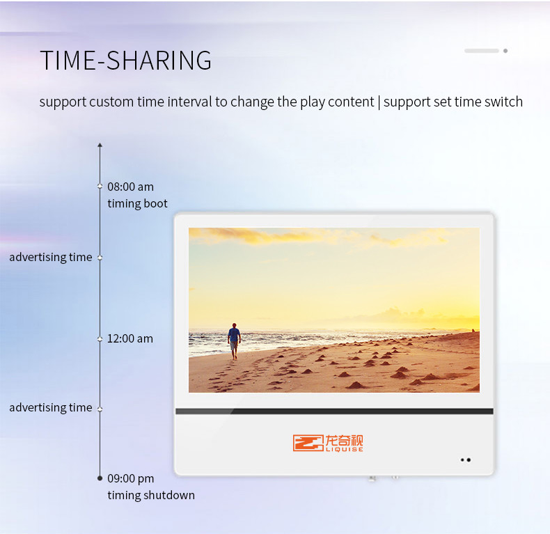 15.6 Inch LCD Advertising Display Ultra Thin Focus Media Double Screen