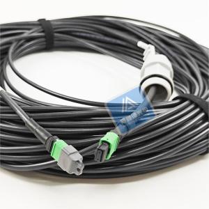 Wholesale 12F Spiral Armored MPO Fiber Patch Cord Housing 5.0mm LSZH Jacket Rodent Resistant from china suppliers