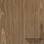 Reconstituted Wood Veneer Walnut Flat Cut Crown Grain 0.15-0.6mm Brown For Door