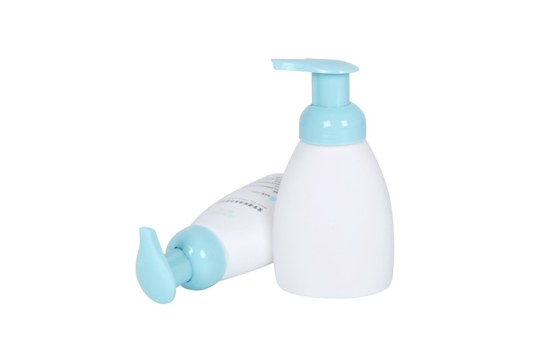 250ml Oval Plastic Empty Foam Pump Bottles Facial Cleansing Soap Foaming Bottle