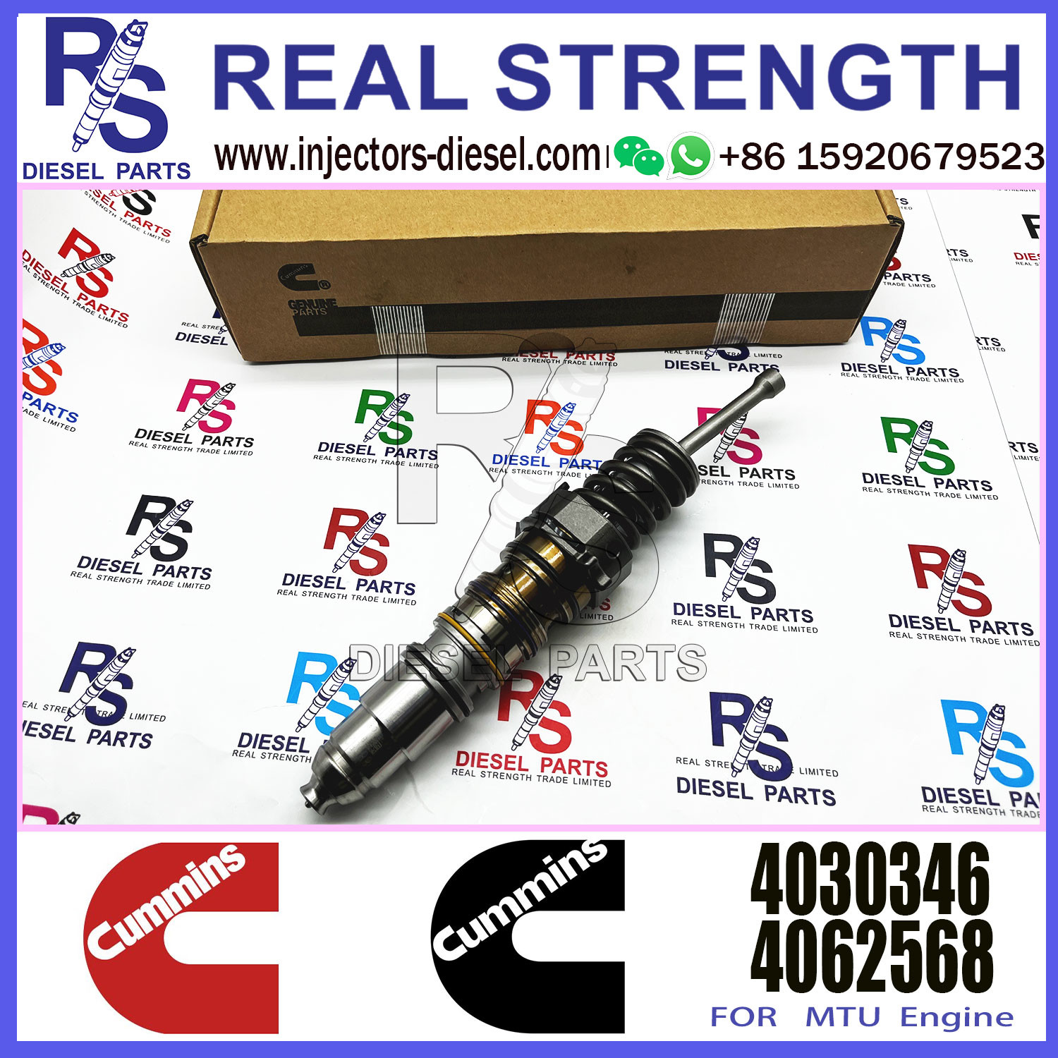Isx15 Qsx15 X15 Diesel Engine Fuel Injector 4954888 1521978 1764364 1764365 1846348 4030346