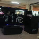 Powder coated Clothing Shop Display Furniture Dress Display Backdrop Stand With