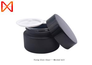 Wholesale Shinny Black Glass Cosmetic Containers 10g 30g 50g Plastic Top Cap Eco Friendly from china suppliers