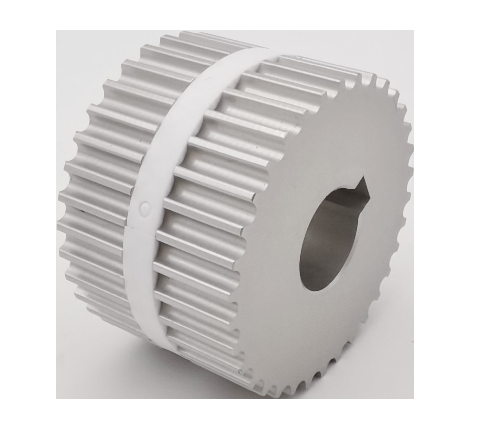 Silver Customisable Synchronous Aluminium Pulley Wheel Custom Machined Parts
