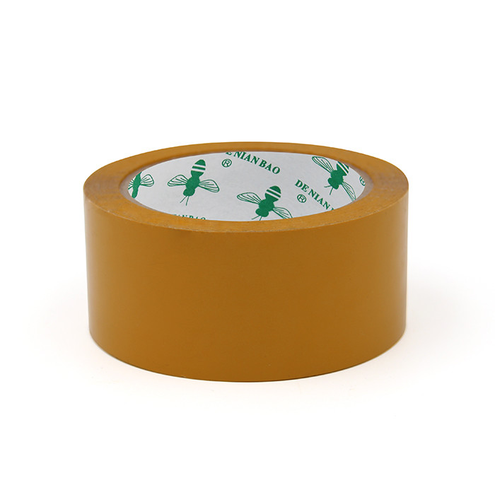 Beige BOPP Parcel Packing Tape Customized Adhesive Package Carton Sealing Tape