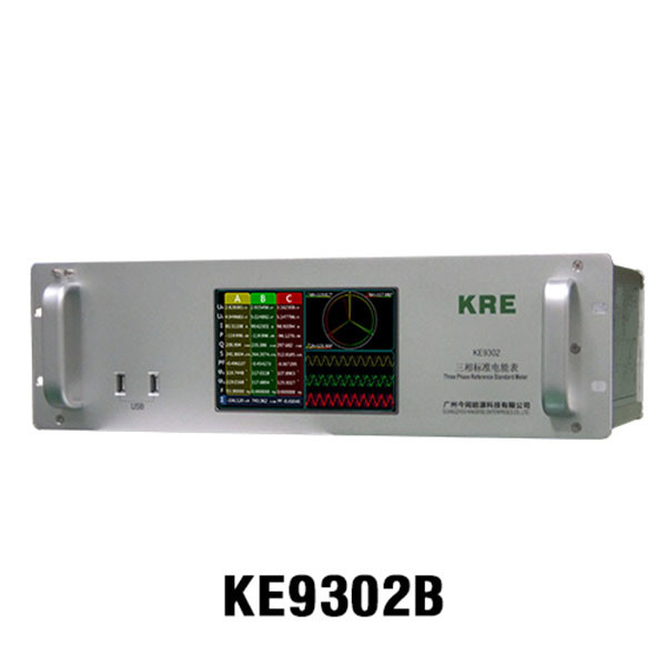 3 Input Channels Three Phase Power Meter Test Equipment Color LCD Auto Range Shifting