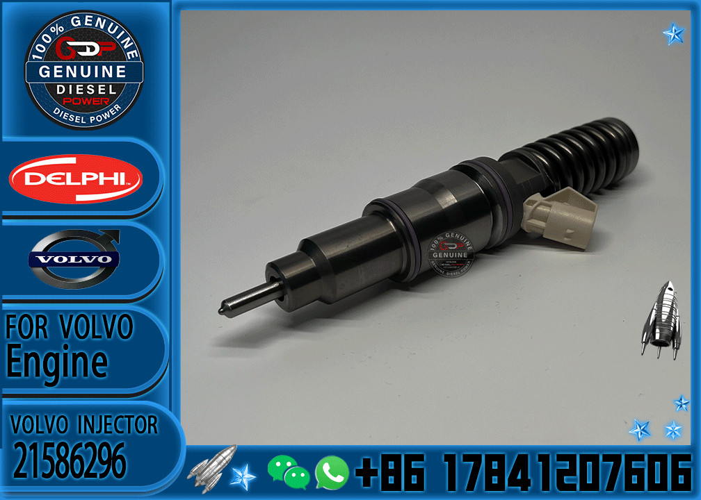 high-quality E1Injector 3801440 21586296 3803655 03587147 HRE398 BEBE4C06001 AAEDP03176 Injector for Volvo Engine
