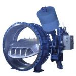 DN 0.25 - 2.5 Mpa Hydraulic Counter Weight Flanged Butterfly Valve For