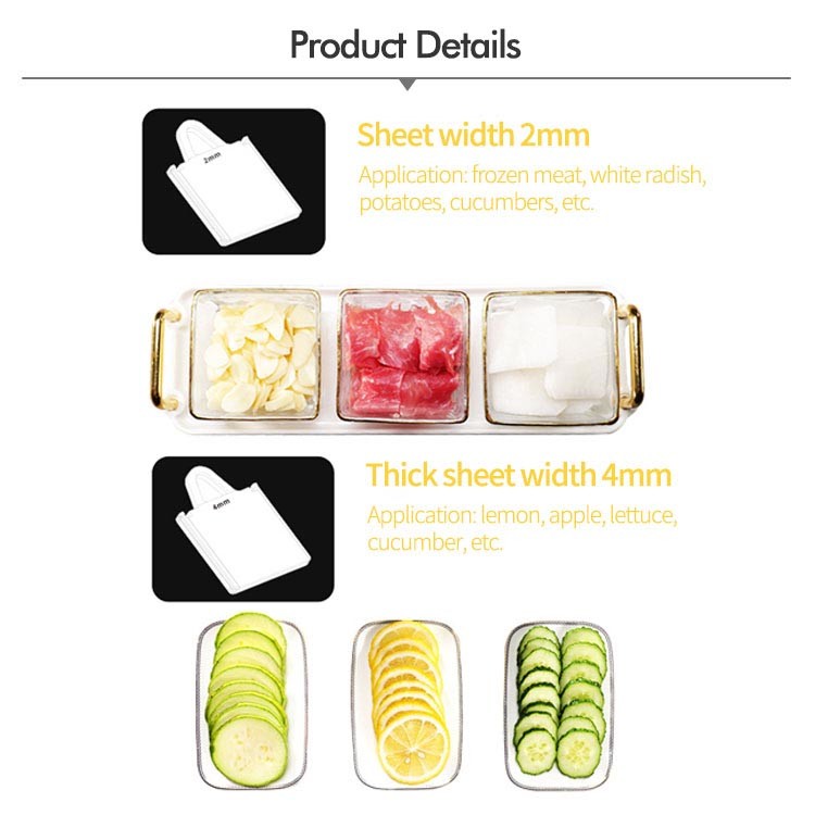 3 Sharp Blades Multifunction Safe Vegetable Cutter Manual