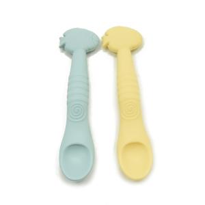 Wholesale BPA Lead Vinyl Free Silicone Feeding Spoon Gum Friendly from china suppliers