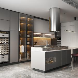 Wholesale Simple Interior Design Wall Smart Melamine Kitchen Cabinets Wood Luxury Kitchen Unite Modern from china suppliers