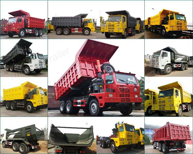 60 Tons Load Capacity Heavy Duty Dump Trucks HOWO Model 371 Horse Power