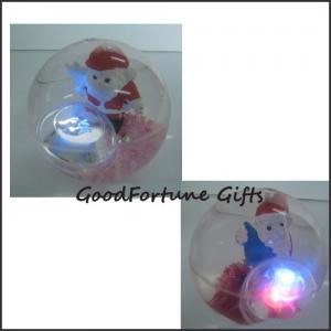 Wholesale Promotion christmas gift santa clause led flash Bouncy bouncing ball toy printed logo from china suppliers