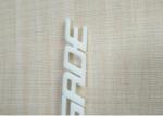 White / Ivory Automotive Plastic Injection Molding Custom Vehicle Logos Sub Gate