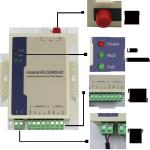 GM168SM-F20A/B SM Bidi 20km RS232/422/485 Serial To Fiber Converter
