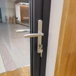 UV Resistant Modern Interior Glass Doors Double Glass Aluminium Swing Patio Door
