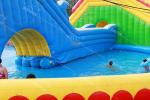0.9mm PVC Kids Inflatable Water Amusement Park Dragon And Shark Style