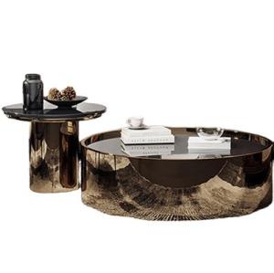 Wholesale Marble Customized Coffee Table Titanium 400mm Living Room Tea Table from china suppliers