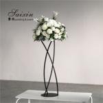 ZT-547W Factory wholesale Wedding centerpieces white metal flower stand