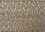 PVD Copper Curtain Metal Spiral Wire Mesh Oxidation Resistance