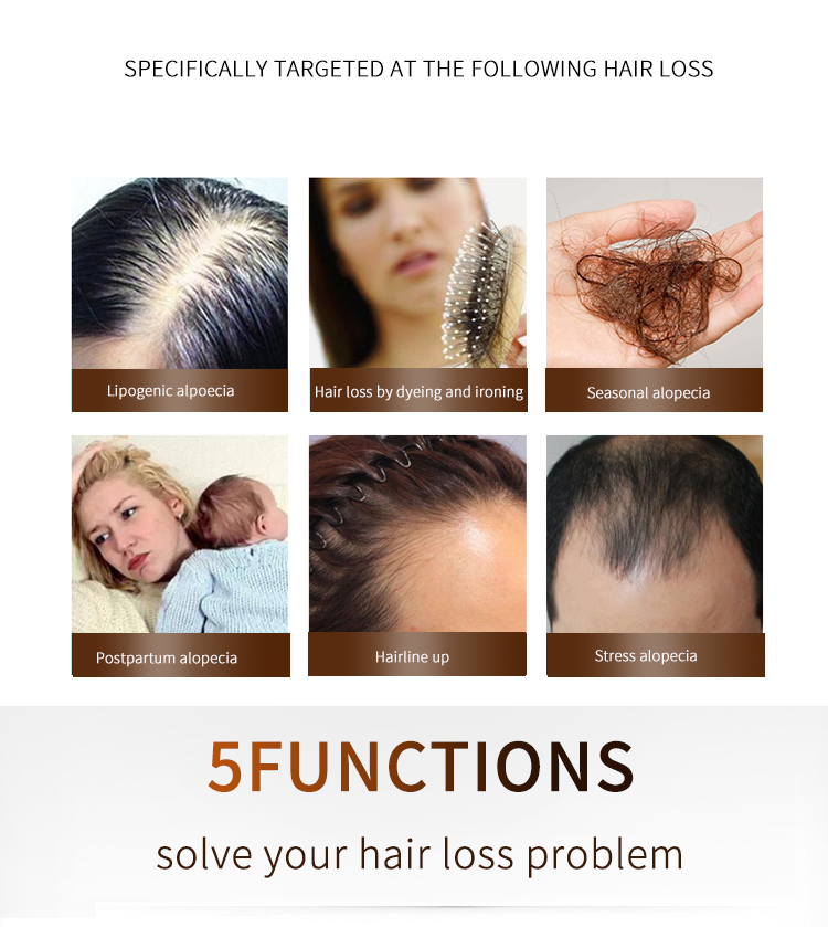 Laser Photon Microcurrent Vibration Massage Comb Red Light Therapy Hair Growth Brush