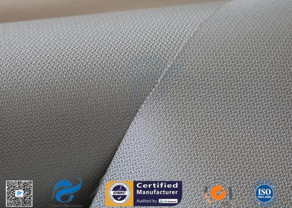 0.5mm 530gsm Grey Silicone Coated Fiberglass Fabric Plain Weave Heat Insulation