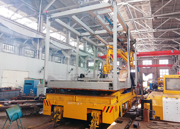 Electric Platform Steel Coil Billet Transport Automatic Motor Driven Slab Trackless Transfer Wagon For Molds