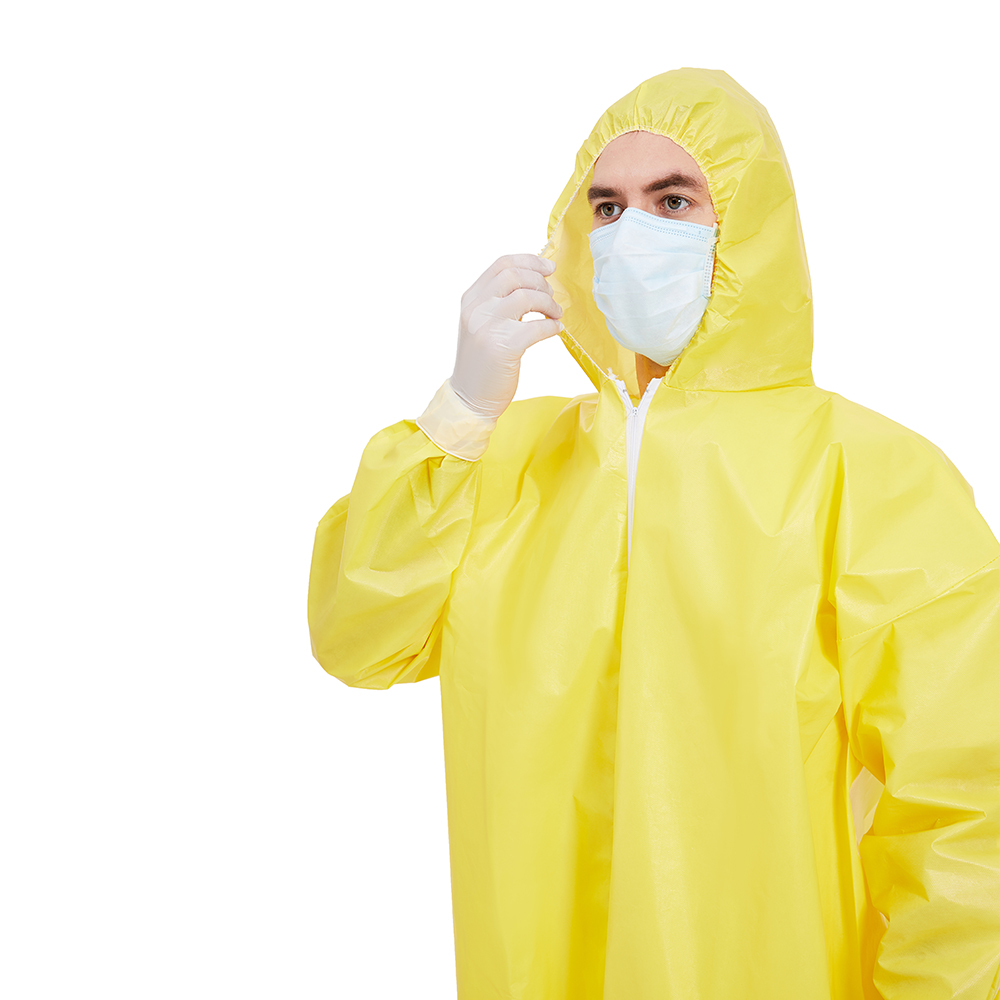 TUV Non Woven Protective Clothing , OEM Lightweight Disposable Coveralls