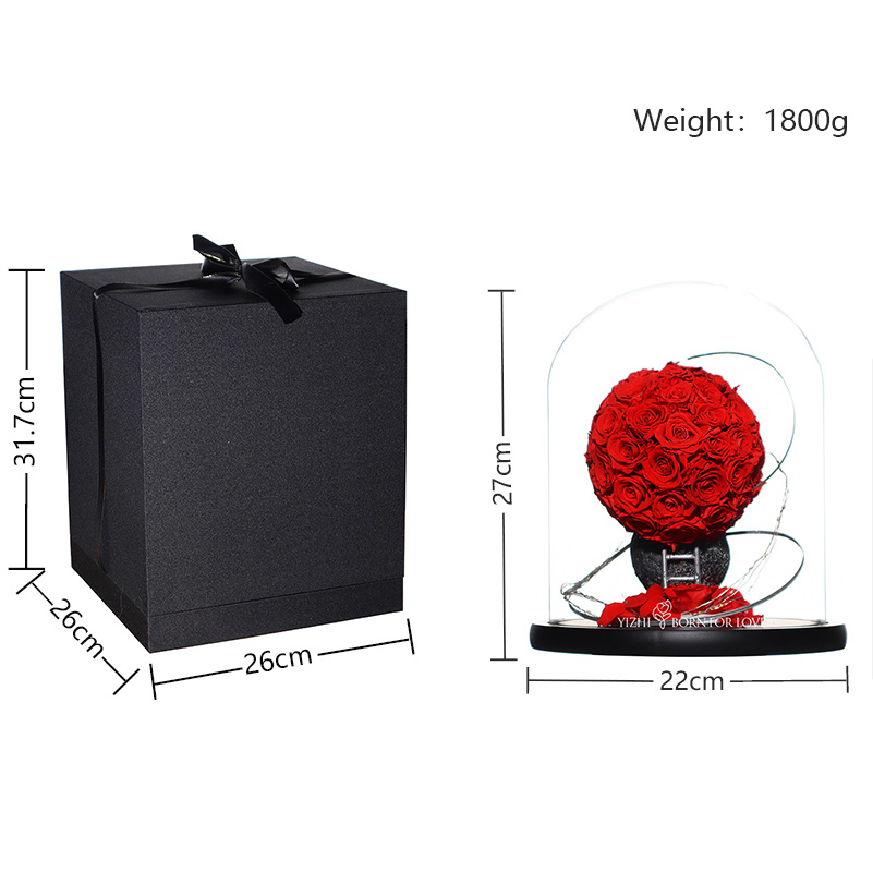 Eternal Flowers In Glass Romantic Planet Gift Luxury Home Decor Wedding Decor Romantic Gift