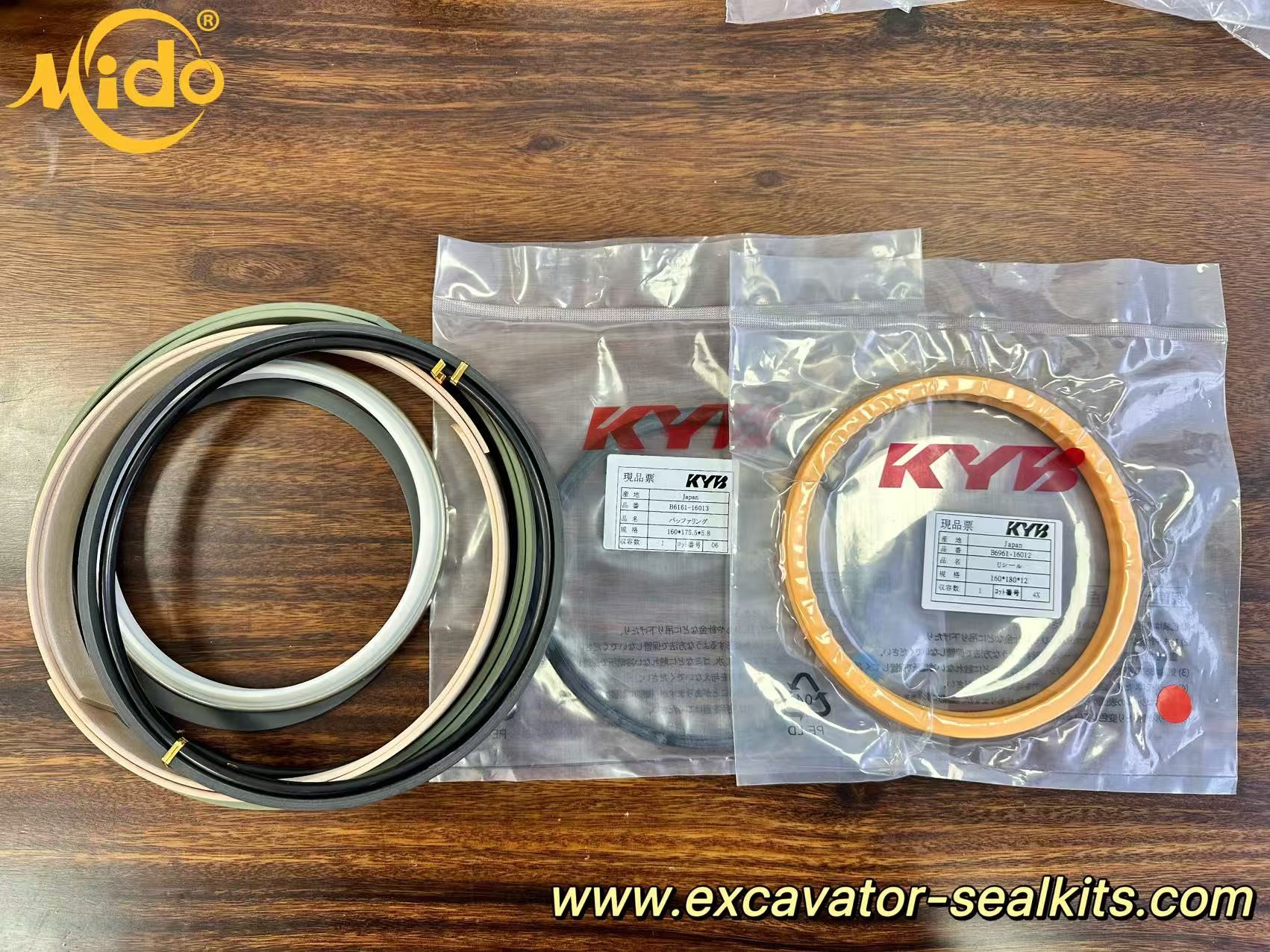 KYB HBY Hydraulic Cylinder Buffer Ring for Excavators - 130mm x 145.5mm x 5.8mm - High-Performance Wear Ring for Hydraulic System Maintenance & Repair
