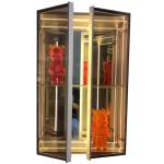 2024 High Brightness LED Light Glass Infinity Mirror Display Cabinet for Living