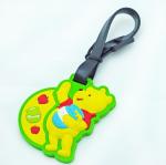 Wholesale custom 3D soft PVC luggage tag,bag tag for travel