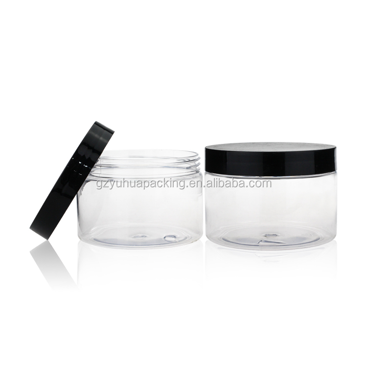 300ml 10oz Clear Plastic Cosmetic Containers Customized Volume And Color