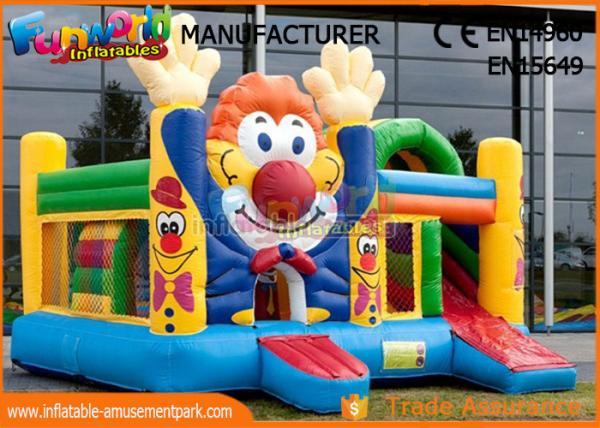 Customized Commercial Inflatable Bouncer Slide Cartoon Printing For Outdoor