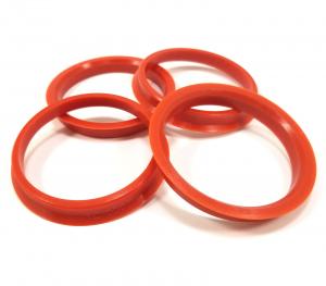Audi Components Wheel Spacer Hub Centric Ring , Car Wheel Ring Red Color