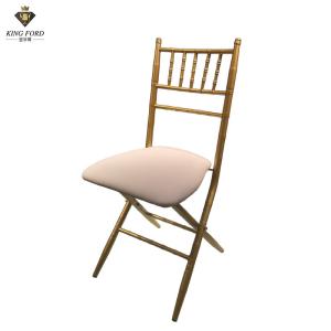 Wholesale Commercial Folding Chiavari Dining Chair For Wedding With Cushion from china suppliers