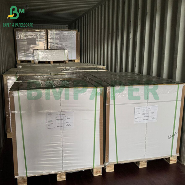 250gsm 12pt C2S Gloss Cover Paper White Printing Board 88*66cm 70x100cm