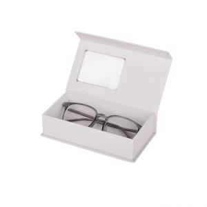 Wholesale Customized Eyewear Packaging Box , White Hard Cardboard Sunglasses Box from china suppliers