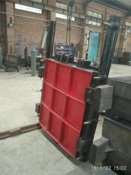 Low Pressure Open Channel Flow Sluice Gate Erosion Resistance Fontaine Sluice