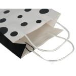 Dot Design Personalized Paper Shopping Bags , Promotional Paper Bags Offset