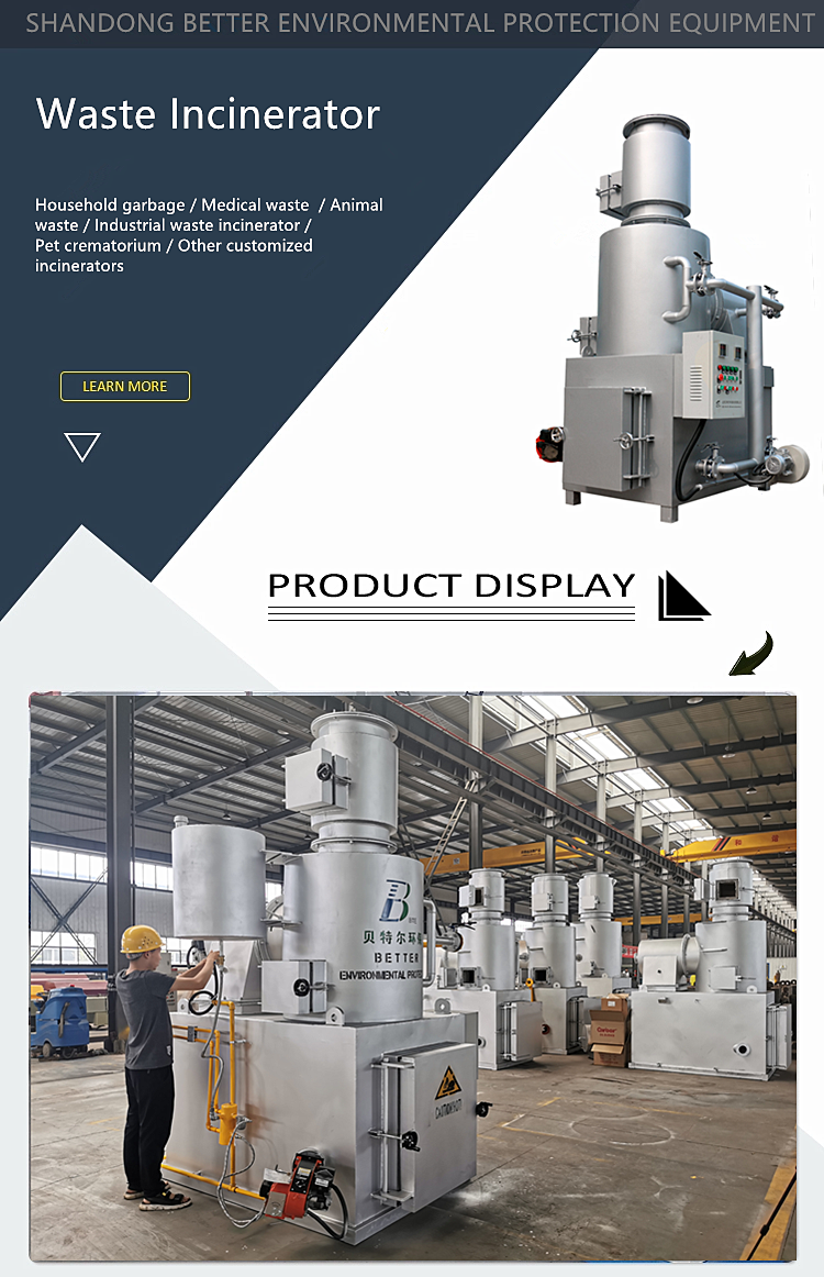 Smokeless Incinerator Cremation Machine Incineration Furnace Cremator For Pets Prices
