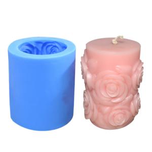 Wholesale Food Grade Flower Silicone Candle Mold Cylinder Eco Friendly 3D from china suppliers