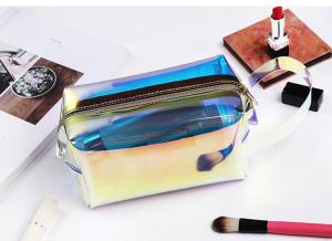 Wholesale Transparent laser TPU cosmetic bag small portable lady ins wind super fire makeup bags with large capacity from china suppliers