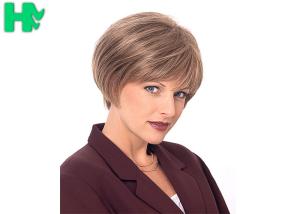 Wholesale Tangle Free Fashion High Heat Resistant Short Synthetic Wigs Full Bangs For Lady from china suppliers