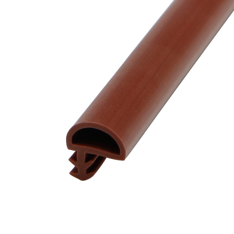 D Shape Pvc Seal Strip Door Weather Stipping Side Groove Type 9x5mm