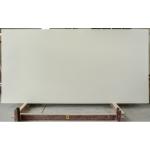 Non Abrasive 15MM Creamy White Glass Quartz Stone Floor Tiles