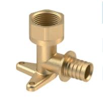 Wholesale Brass Elbow Pipe fittings with wall mount from china suppliers