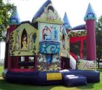 Princess Bounce House 5 In 1 Pink Inflatable Castle With Slide For Sale