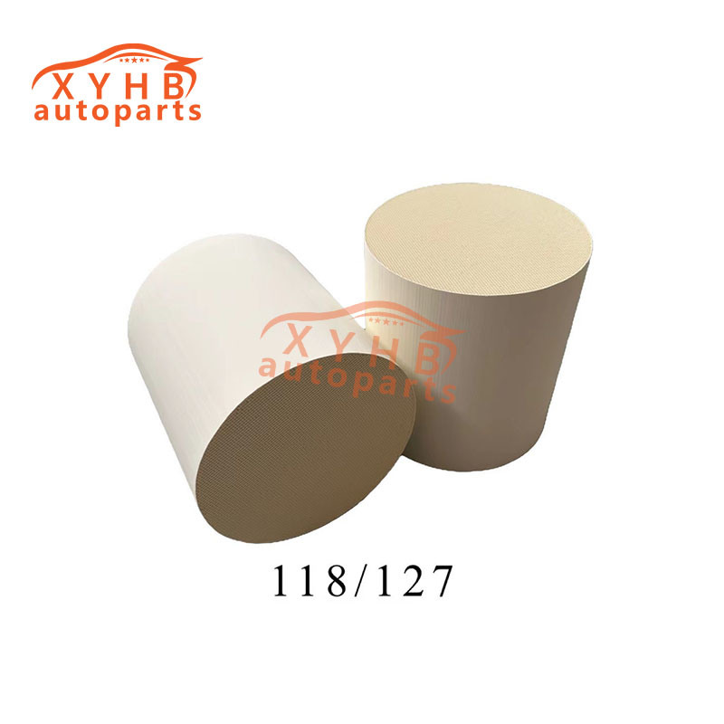 Ceramic Carrier Anisotropic High-Quality Three-Way Catalytic Filter Element Euro 1-5 Model: 118*127