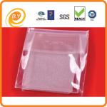 SA8000 0.25mm Clear Plastic Zipper Pouch , ISO14001 EVA Zipper Bag
